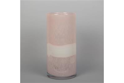 large neutral glass vase