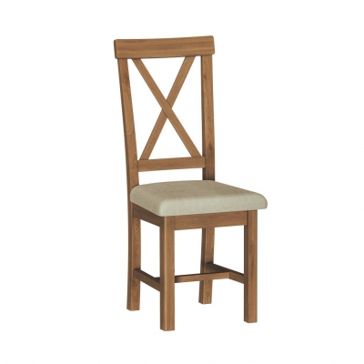 rustic oak dining chair