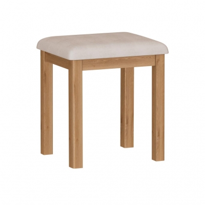 rustic oak stool