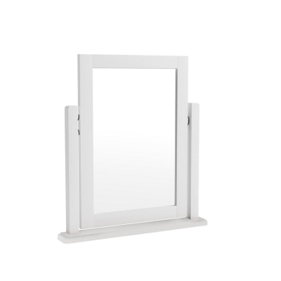 soft white dressing table mirror