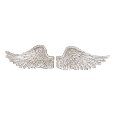 silver wall hanging angel wings 