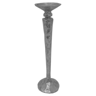 silver hammered candlestick 