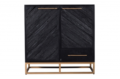 black and gold small sideboard