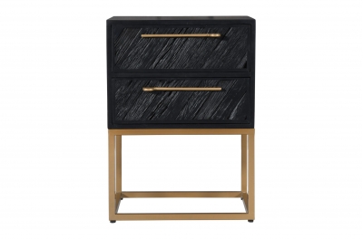 black and gold side table