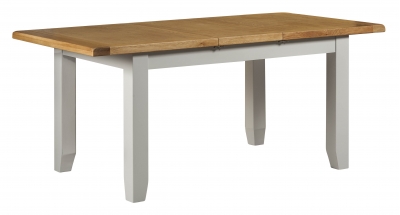 dove grey painted extending dining table 