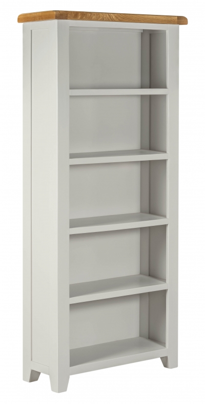 dove grey painted bookcase