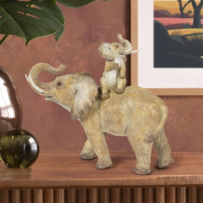 elephant and calf ornament £18.99