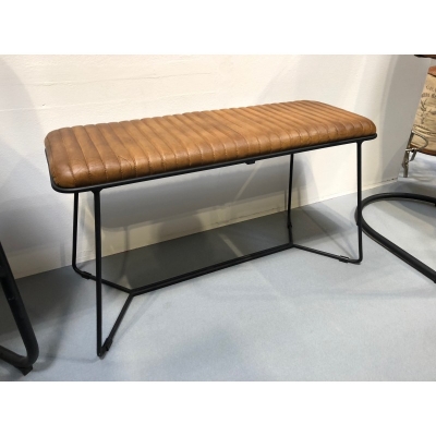 leather bench 89 x 41 x 48cm