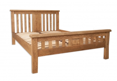 country oak double bed 