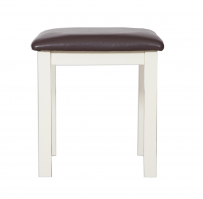 ivory painted dressing table stool